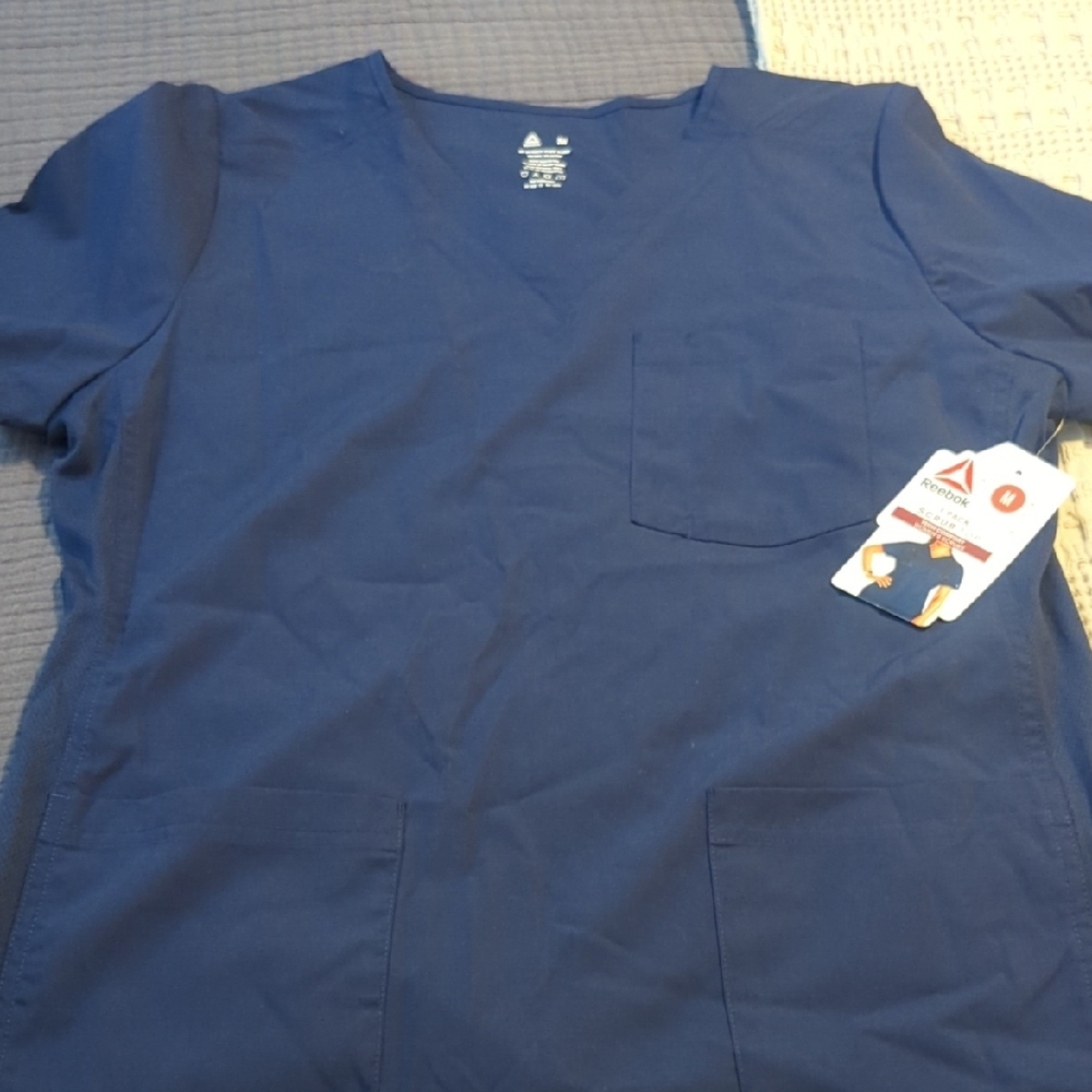 Reebok Navy Blue Women's Scrub Top